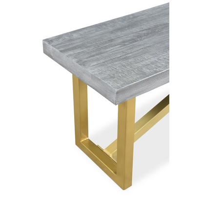 Raven Grey Gold Bench