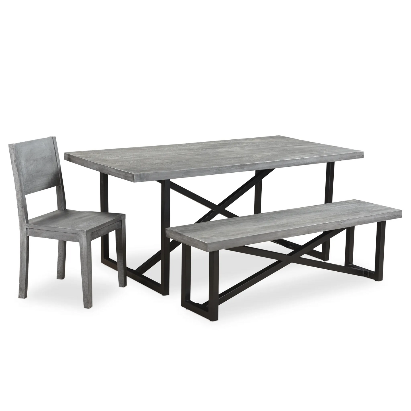 Raven Grey Dining bench