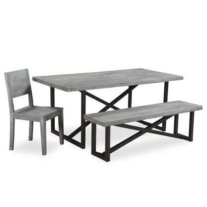 Raven Grey 5 Piece Dining Table Set