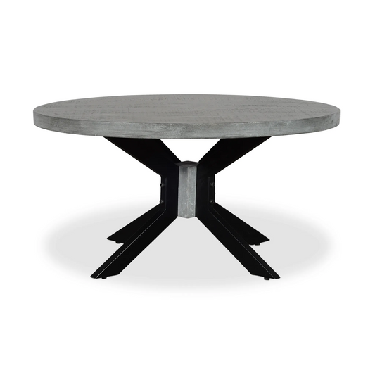 Root Grey Mango Wood Round Dining Table