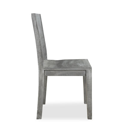 Raven Grey Mango Wood Dining Chair- set of 2