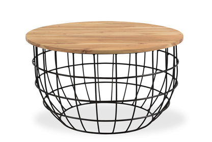 Finch Solid Wood Round coffee Table