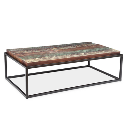 Asam Coffee table with solid reclaimed wood Top