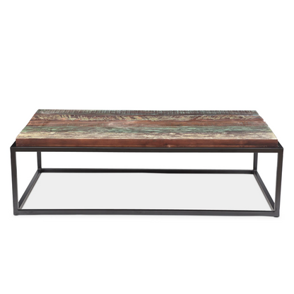 Asam Coffee table with solid reclaimed wood Top