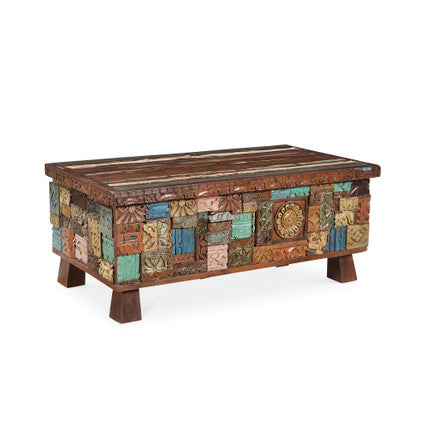 Elephant Reclaimed Wood Trunk Coffee Table