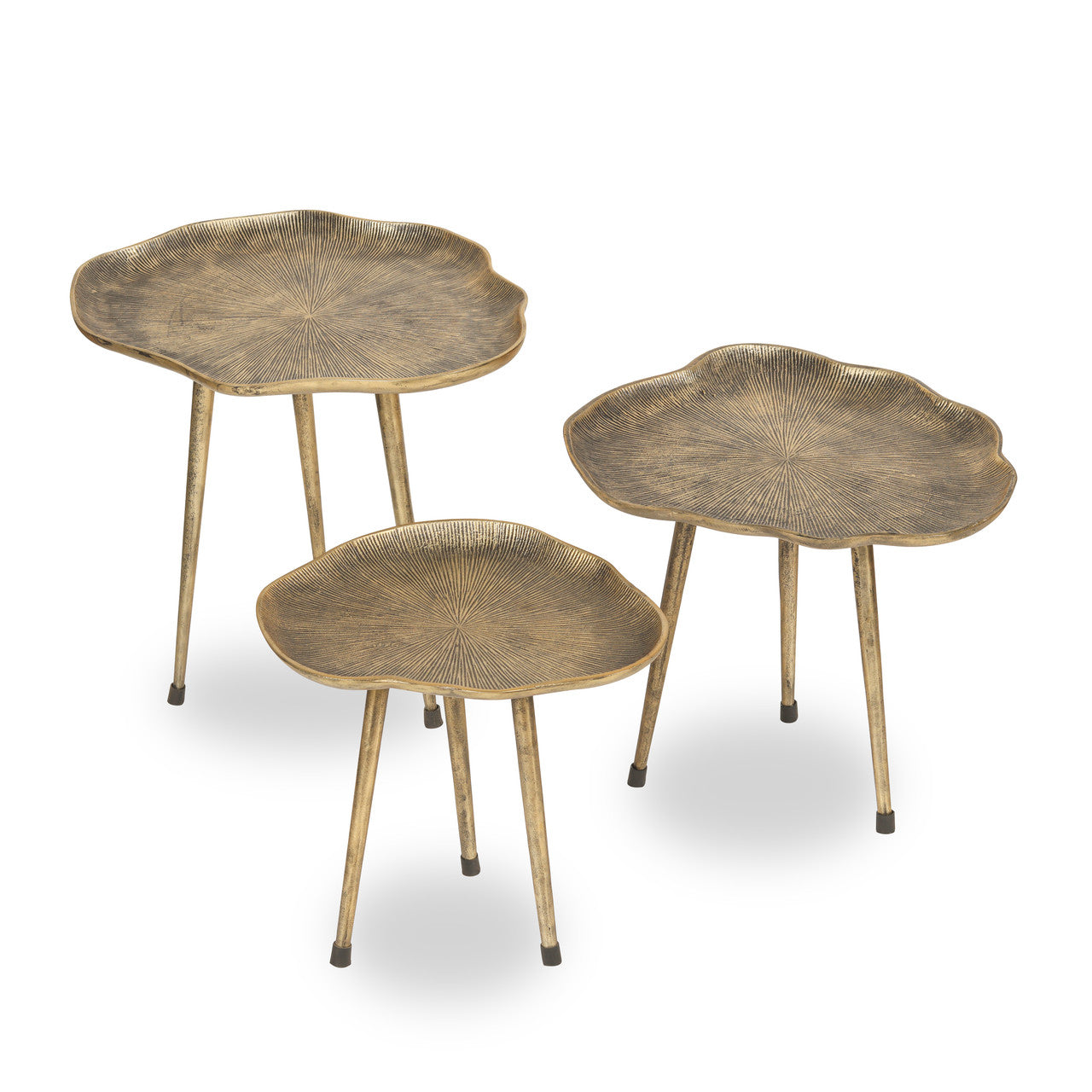 Peafowl nesting tables -  Set of 3.