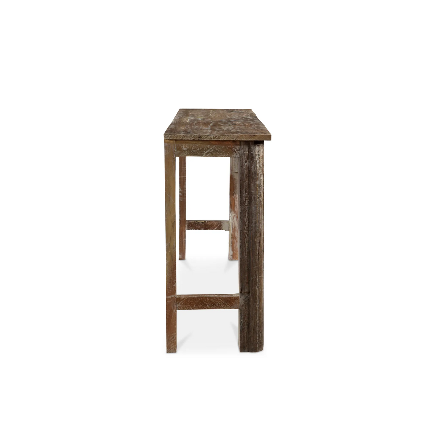 Tortoise Wooden Metal-Fitted Console