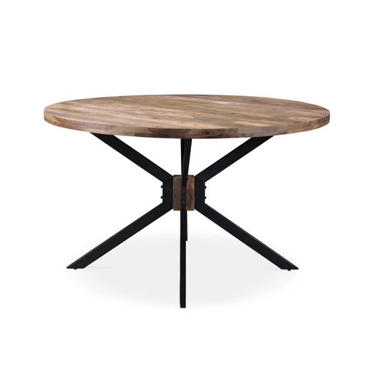 Root Sheesham Wood Round Dining Table