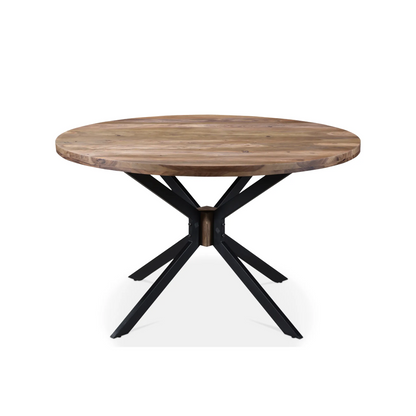 Root Sheesham Wood Round Dining Table