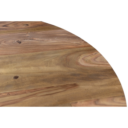 Root Sheesham Wood Round Dining Table