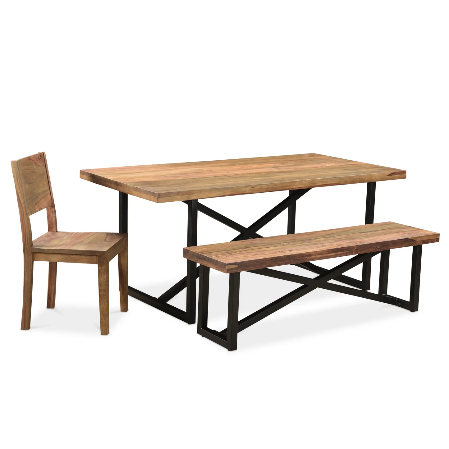 Raven Sheesham Wood Dining Table