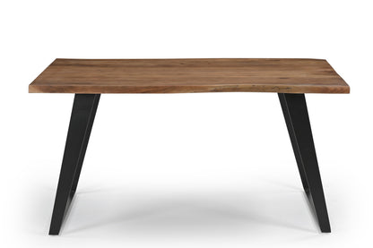 Timbergirl Acacia Live Edge Dining Table Black Legs