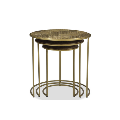 Nedir Iron Nesting Table Gold