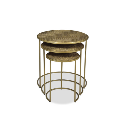 Nedir Iron Nesting Table Gold