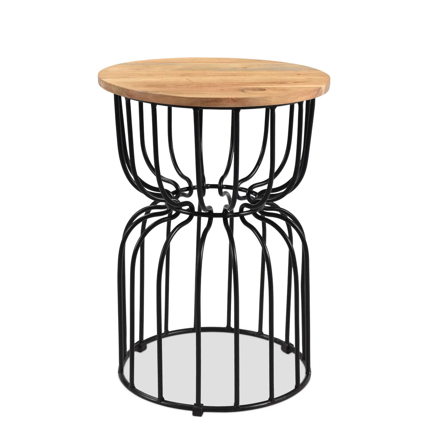 Roost End table in Mango wood and iron