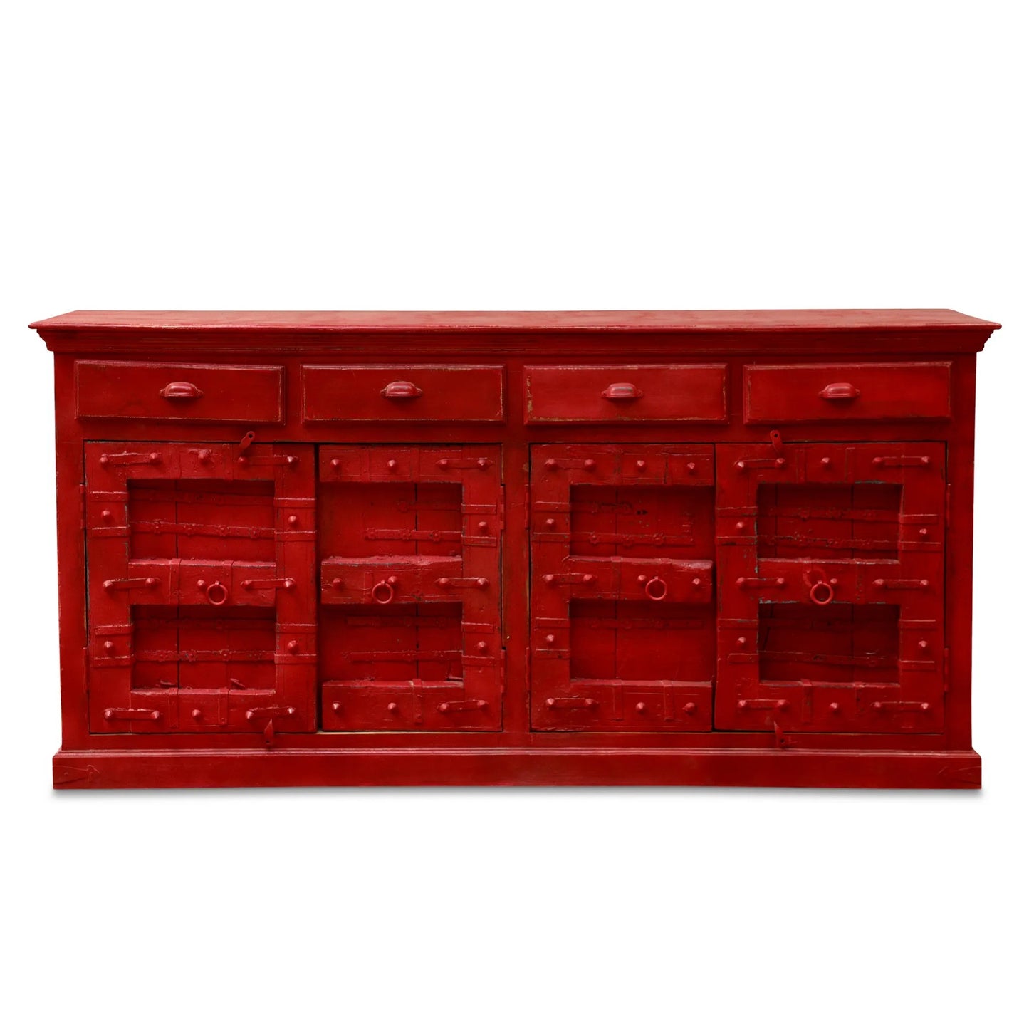 Woodland Red Wooden Sideboard - 89"