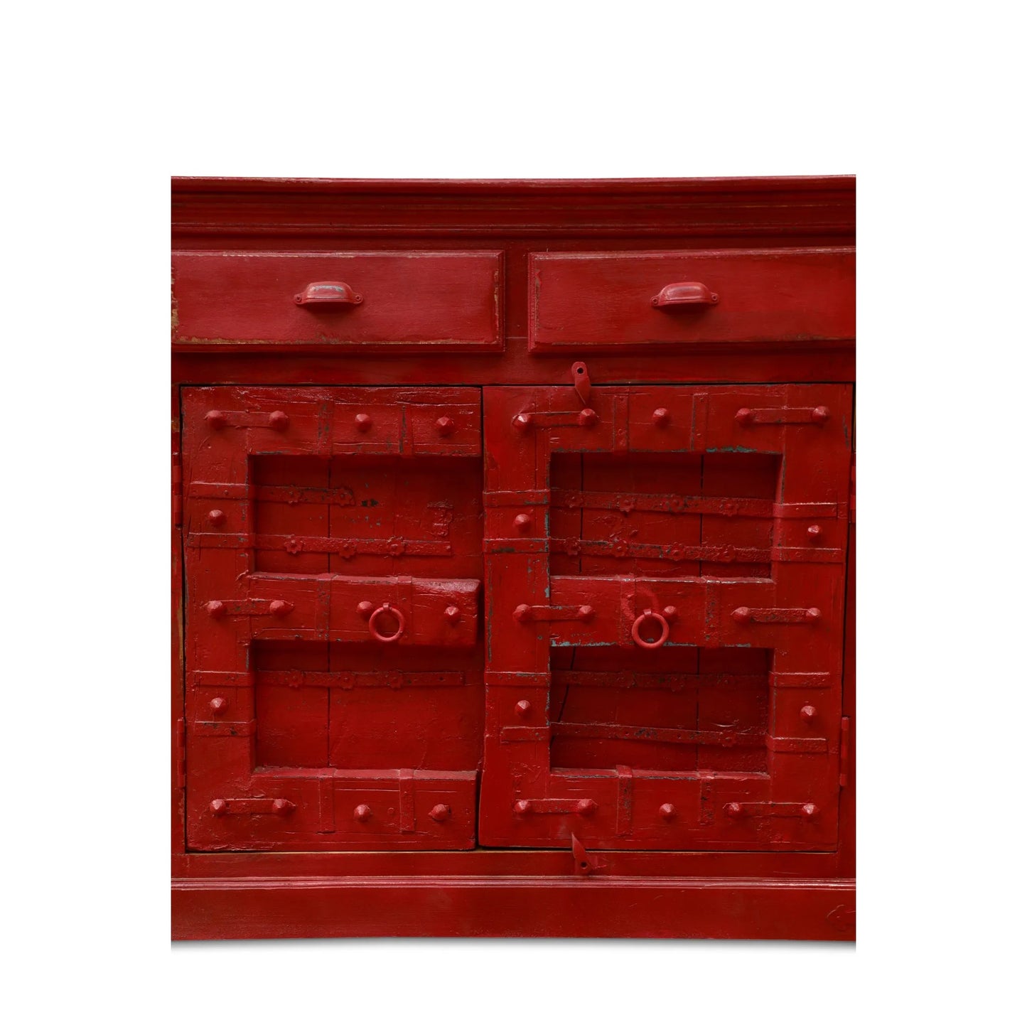 Woodland Red Wooden Sideboard - 89"