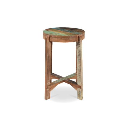 Bengal reclaimed wood stool - counter