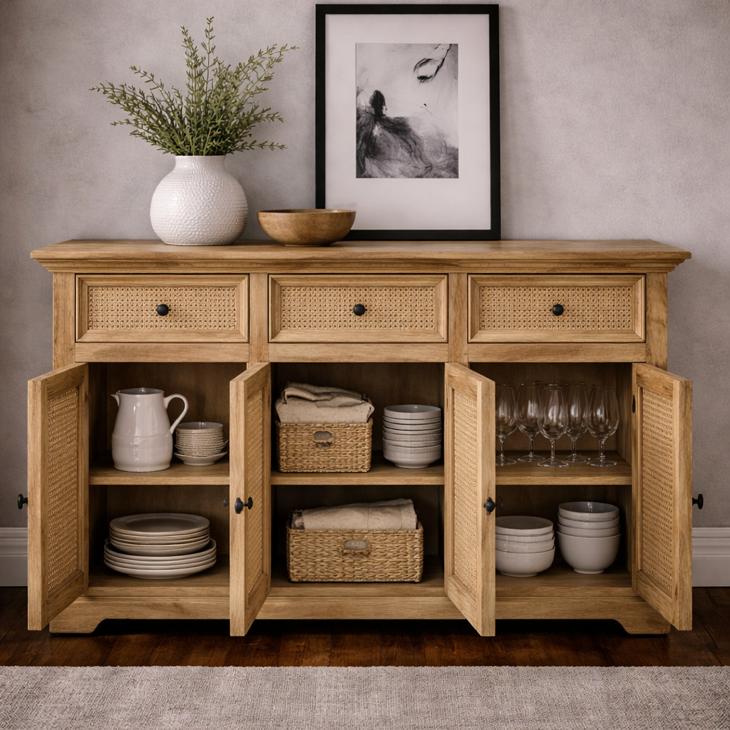 Willow Cane Sideboard