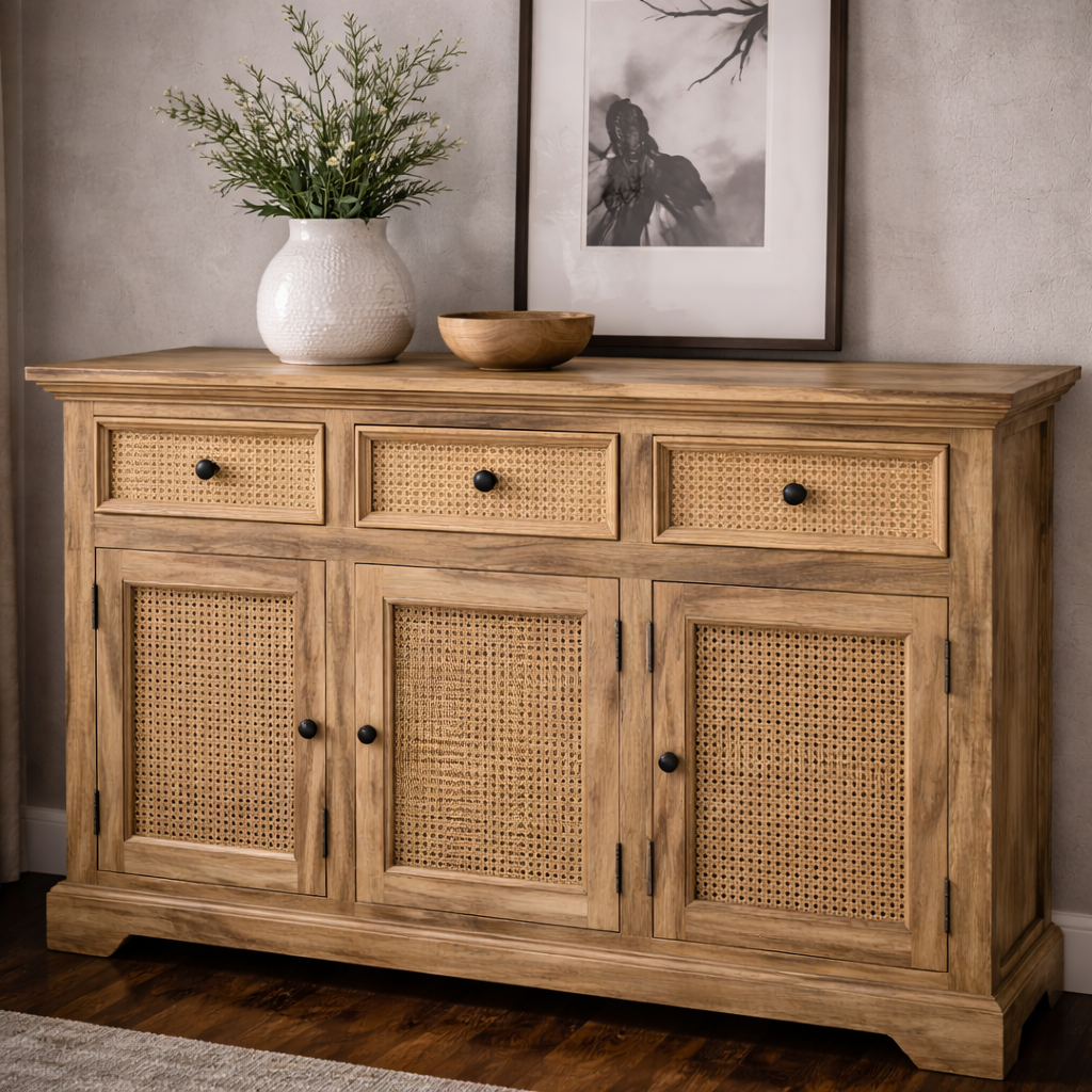 Willow Cane Sideboard