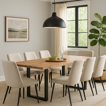 Athea Butterfly Natural live Edge Dining Table - 96"