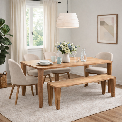 Canyon Solid Wood Dining Bench