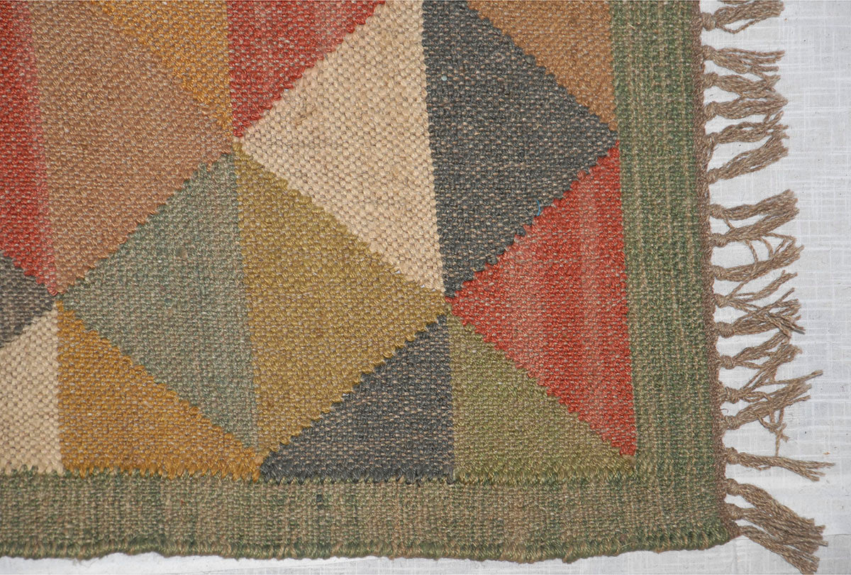 Wool Jute Kilim Rug 2.5'x8' - AA2000R6