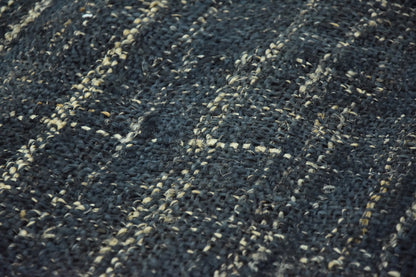 Timbergirl Textured Indigo 100% Jute Handmade Rug