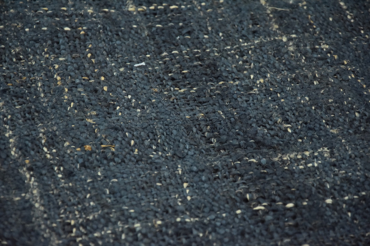 Timbergirl Textured Indigo 100% Jute Handmade Rug