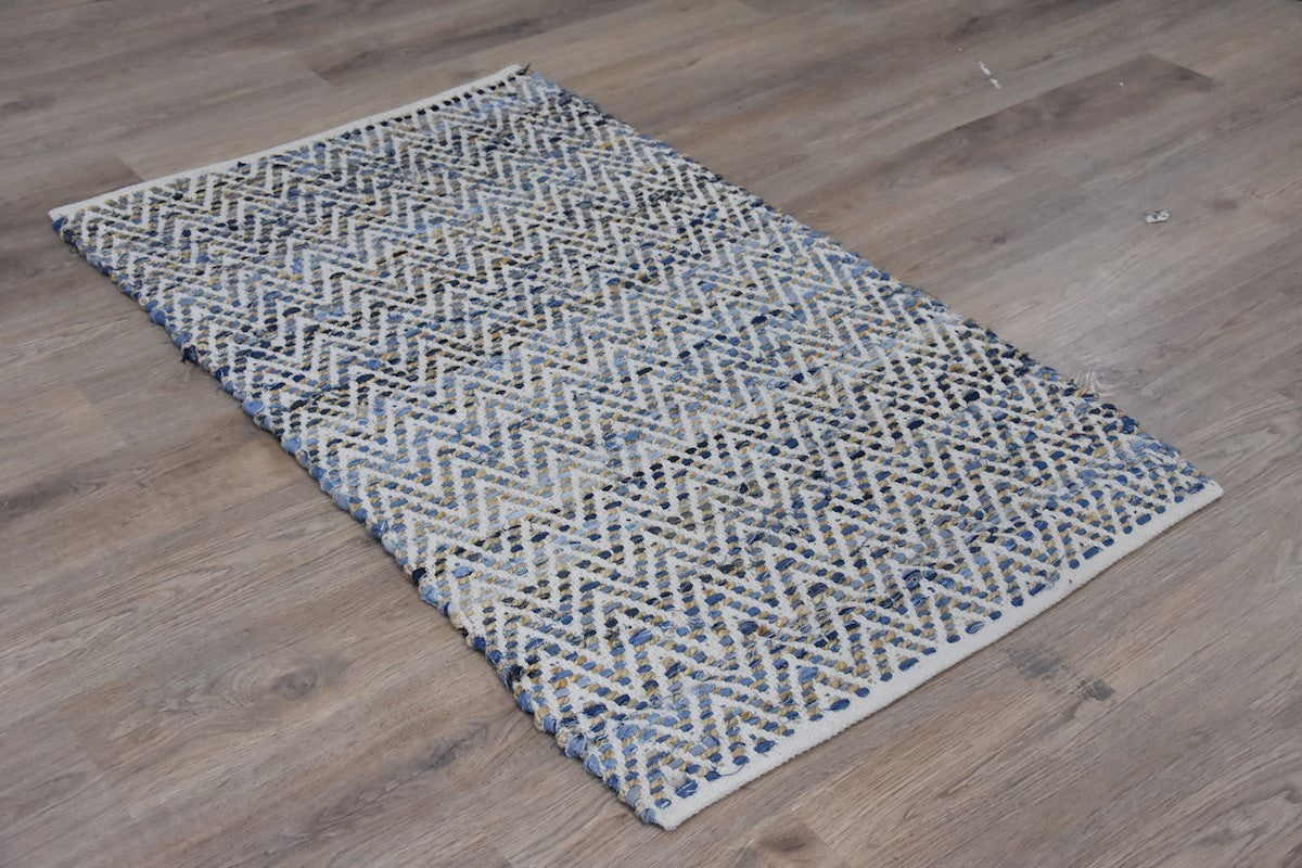 Timbergirl Denim Natural Cotton and Hemp Handmade Rug