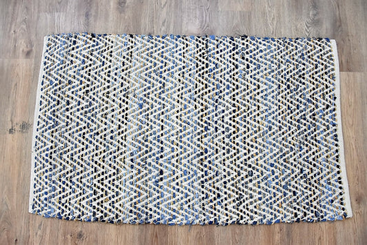 Timbergirl Denim Natural Cotton and Hemp Handmade Rug