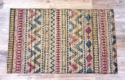 Timbergirl Braided Plum 100% Jute Handmade Rug