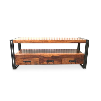 Timbergirl Sheesham wood 3 Drawer TV console