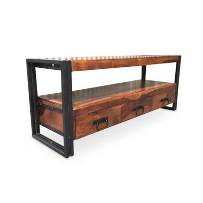 Timbergirl Sheesham wood 3 Drawer TV console