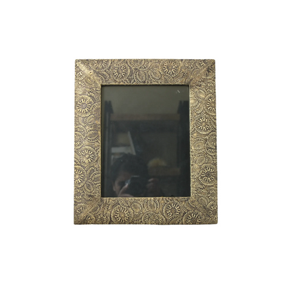 3 Piece Brass Clad Wood Picture Frame Set