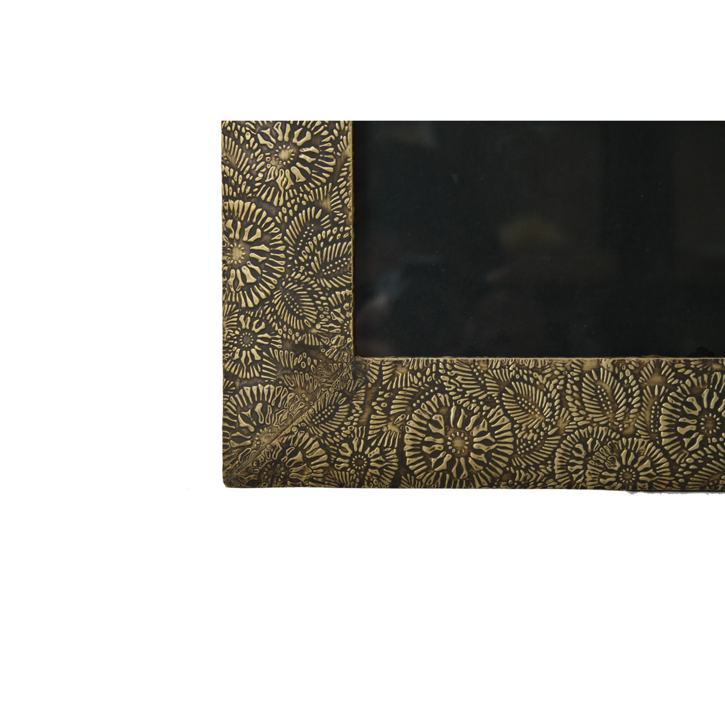 Brass Clad Wood Picture Frame-Paisley