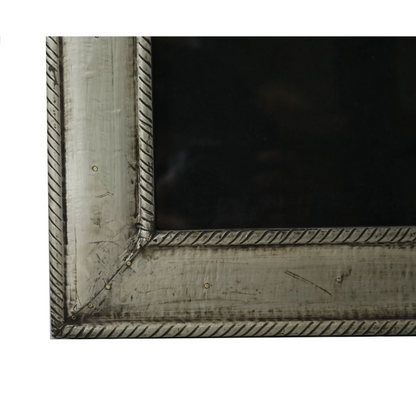 Metal Clad Wood Picture Frame - Silver