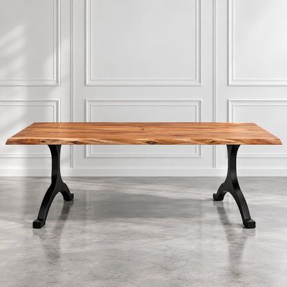 Timbergirl Arden Live edge Acacia Wood Dining Table 84"