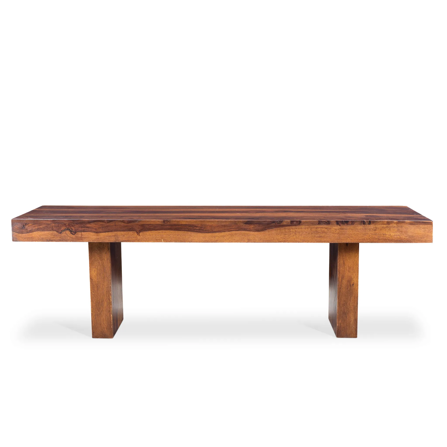 Solid Sheesham Wood Entryway Bench