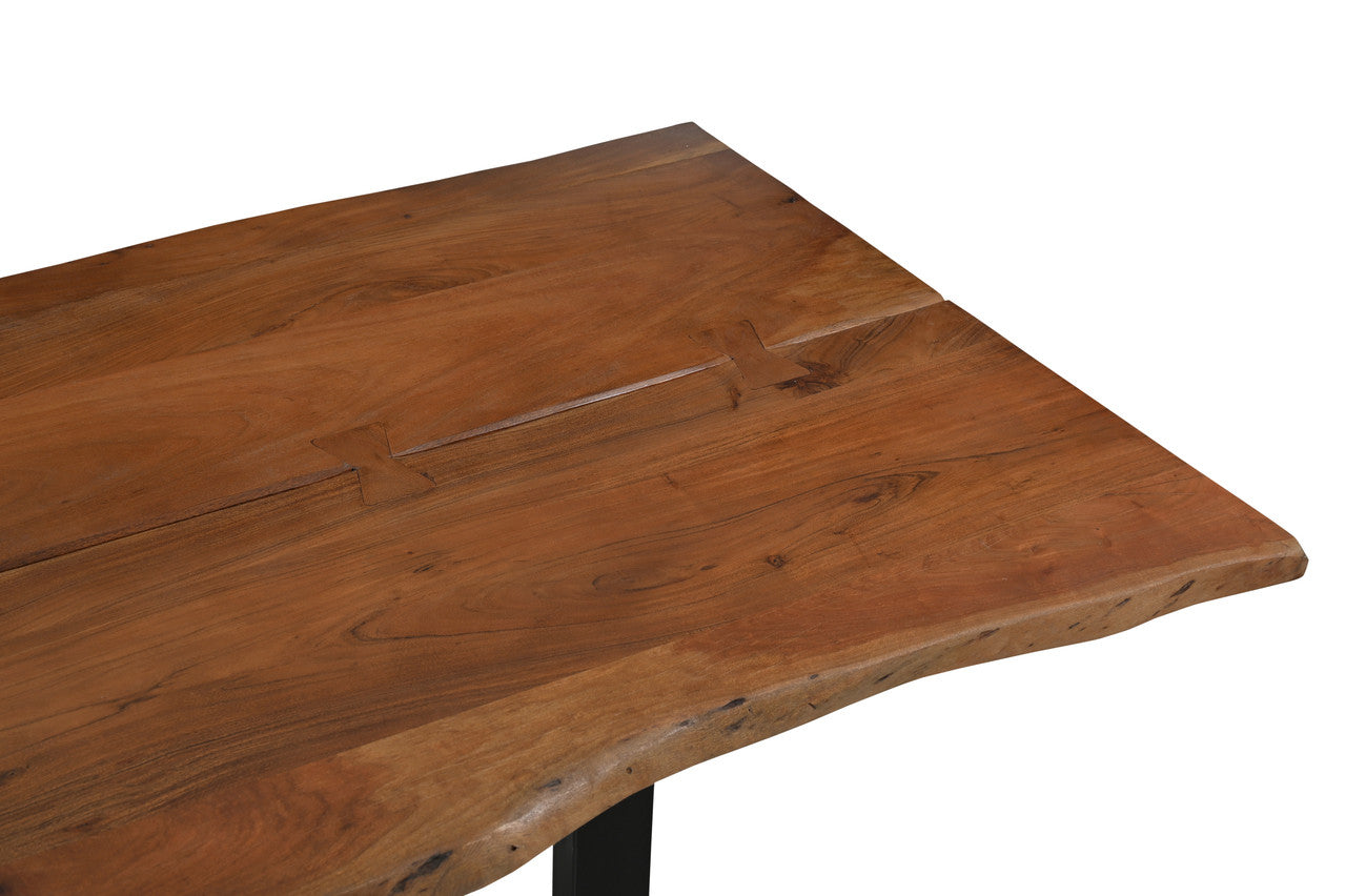 Athea Butterfly Dark live Edge Dining Table - 120"