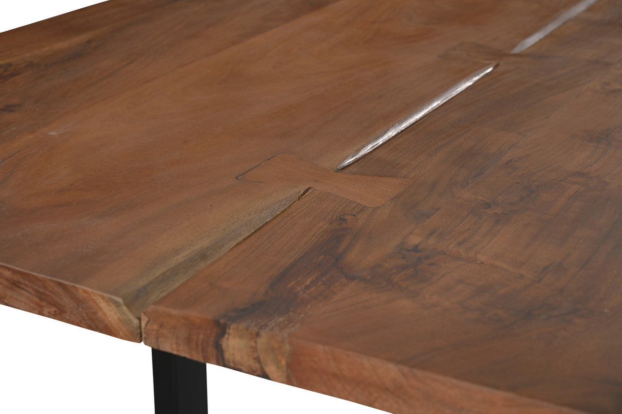 Athea Butterfly Dark live Edge Dining Table - 96"