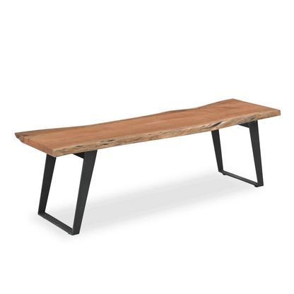 Timbergirl solid wood live edge Bench