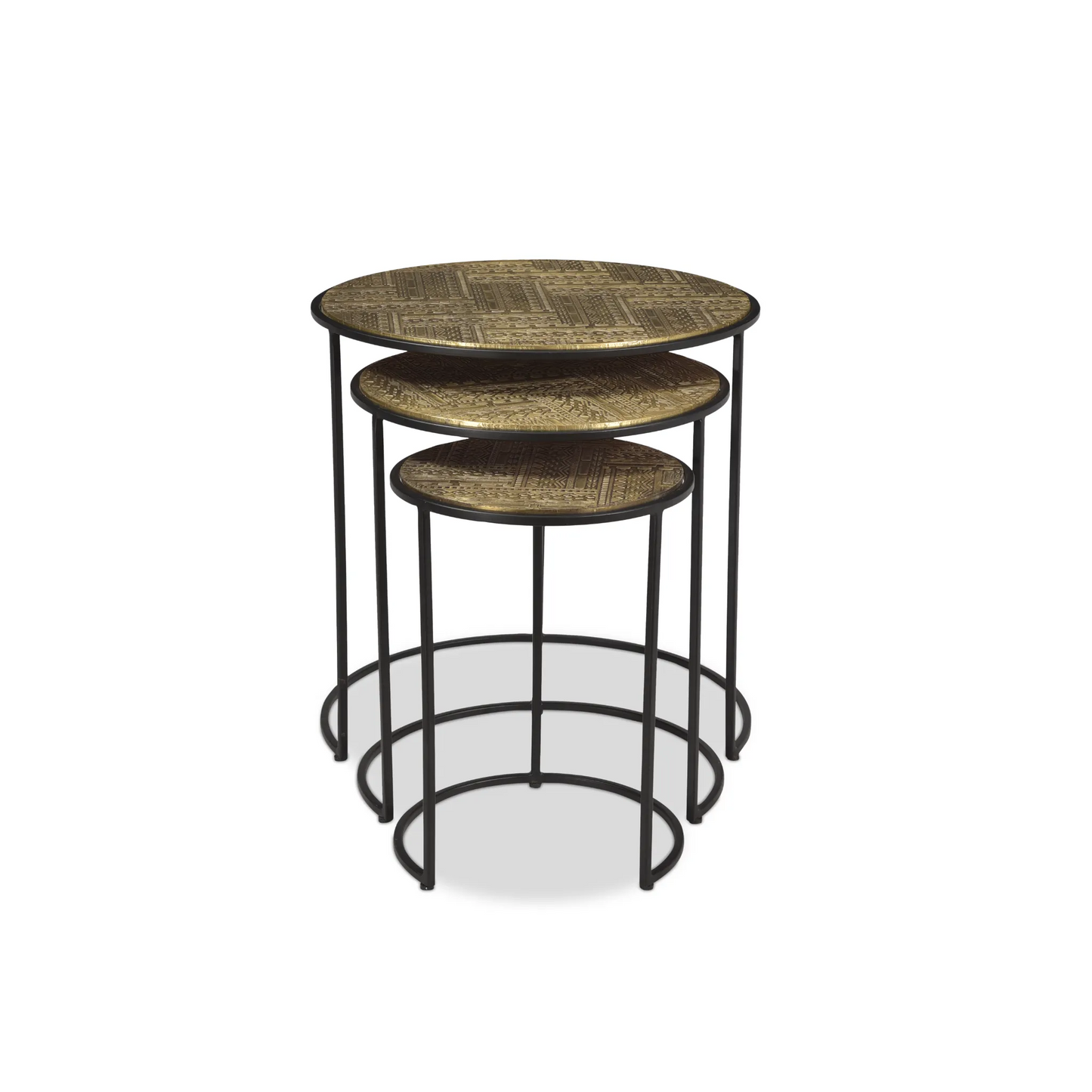 Nedir Iron Nesting Table Black