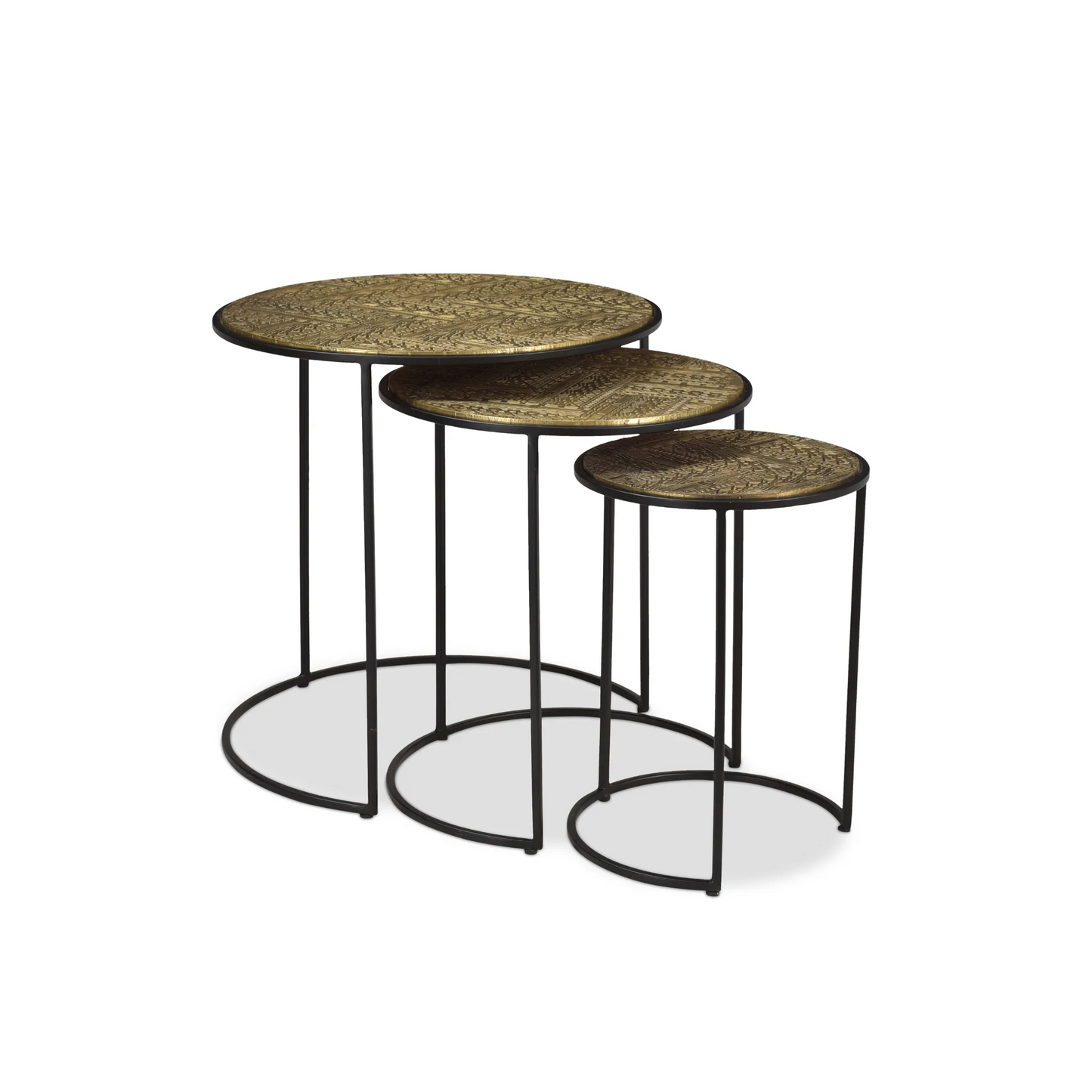 Nedir Iron Nesting Table Black