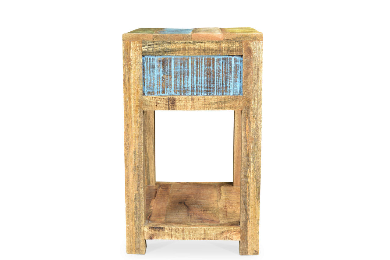 Suman Solid Mango wood end table