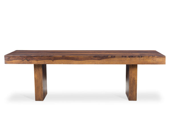 Timbergirl Solid Sheesham Wood Entryway Bench