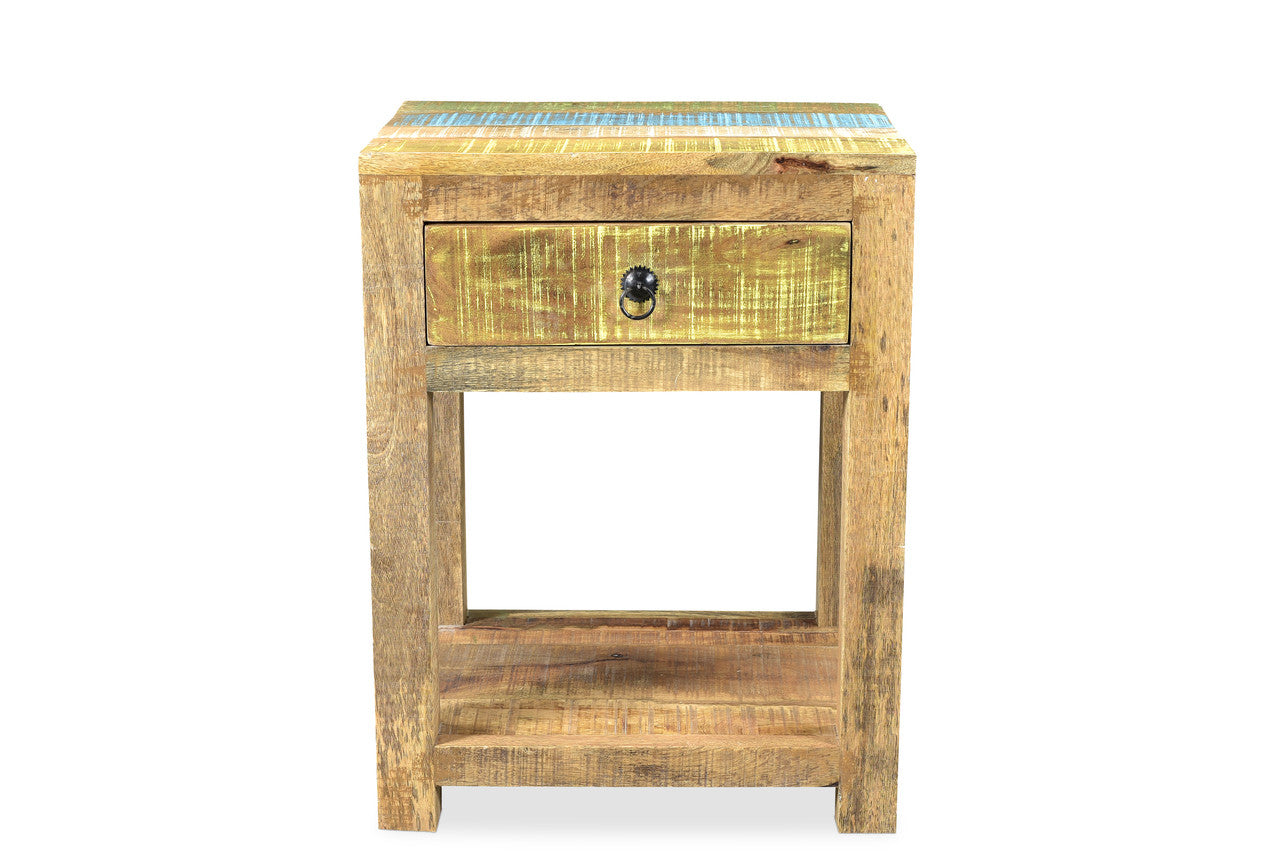 Suman Solid Mango wood end table