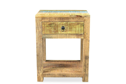 Suman Solid Mango wood end table