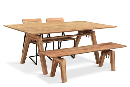 Branch Live Edge Industrial Dining Table