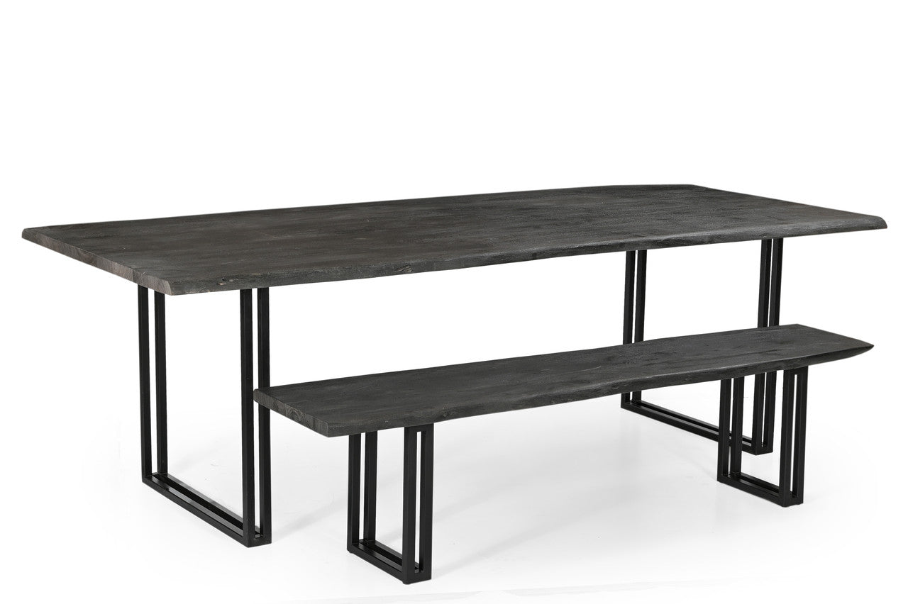 Sparrow Solid Wood Dining Table - Gray